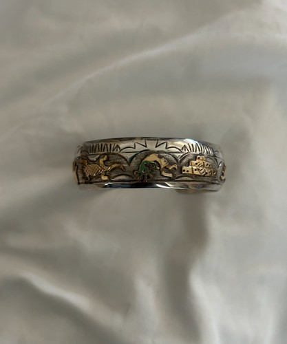 Begay cuff bracelet - ta, silver