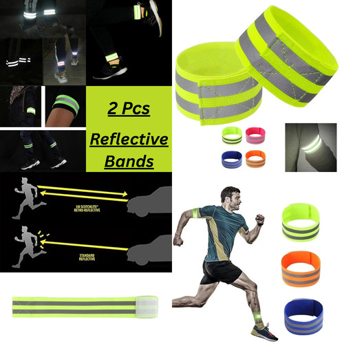 Reflective vis armbands - 2x,