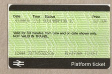 Southampton Travel Centre S06 - APTIS platform ticket - final example from S06 