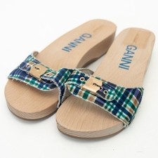 Ganni X Scholl. Wooden Clogs