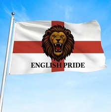 St George Cross Flag Roaring Lion England Flag Large English Pride Raise Flag