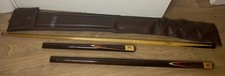 Riley 3 Piece Steve Davis Signature Snooker Cue- Pool- With Soft Case- Jointed