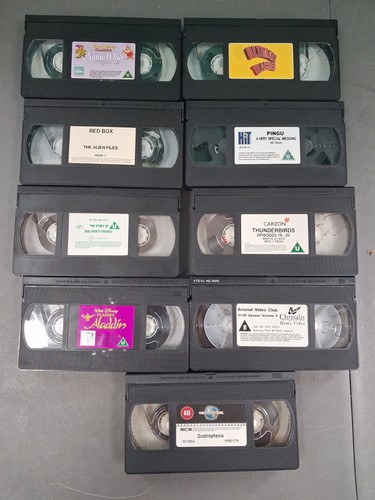 Vhs video tapes job - x,