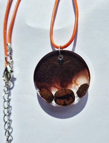 Handmade epoxy resin pendant - handmade,