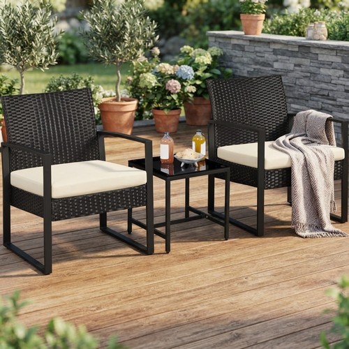 Elegant piece rattan garden - 3-piece,