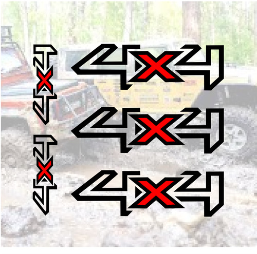 4x4 sticker set pcs off - sticker, pcs-off