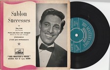 JEAN SABLON,Sablon successes,UK EP HMV,J'attendrai + 3. French La chanson