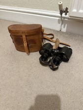 Busch Solluxon 6x30 Vintage 1930/40s WW2 German Military Binoculars w Carry Case