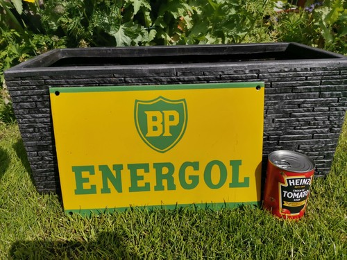 Enamel sign energol - enamel, bp