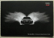 AUDI RS4 Car Pricing & Specification Guide Sales Brochure Feb 2006 Edition 2