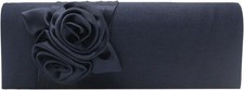 Satin floral envelope - satin, clutch