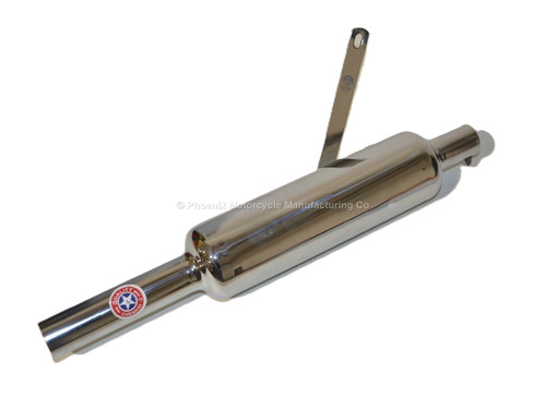 Short chrome silencer with - chrome,
