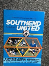 Sir Bobby Moore & Terry Venables hand Signed Southend Programme