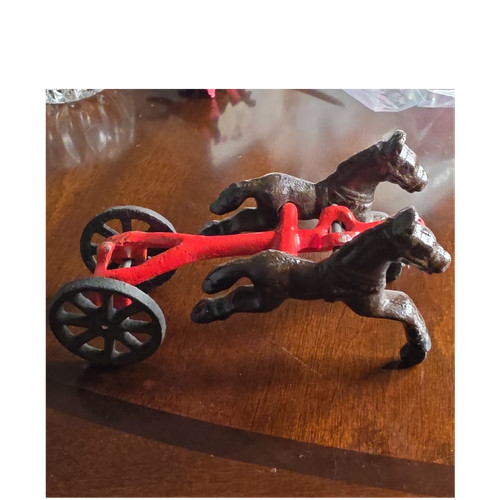 Vintage cast iron horse - vintage,