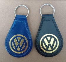  2 Genuine Vw Leather keyrings