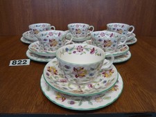 6 x Tea Trios - Plates, Cups &