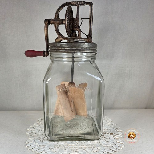 Antique dazey glass butter - antique,