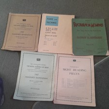  5 x Vintage Sheet Music Scores Various  Classical Popular Piano Music,exams 