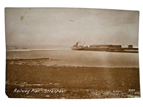 Postcard railway pier - railway,