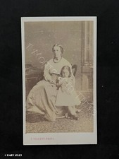 CDV Family Mother Girl Doll by