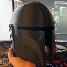 Bounty Hunter Warrior Helmet | Sci-Fi Cosplay Armor Prop | Mandalorian Style Mas