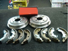 FOR FIAT PUNTO EVO MYLIFE MK3 CORSA D REAR BRAKE DRUMS WITH BRAKE SHOES WITH ABS