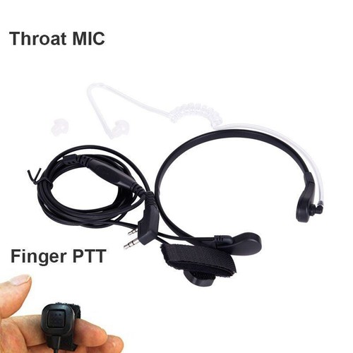 Throat mic earpiece headset - throat,