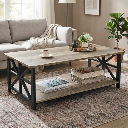 Elegant grey wash coffee table - elegant,