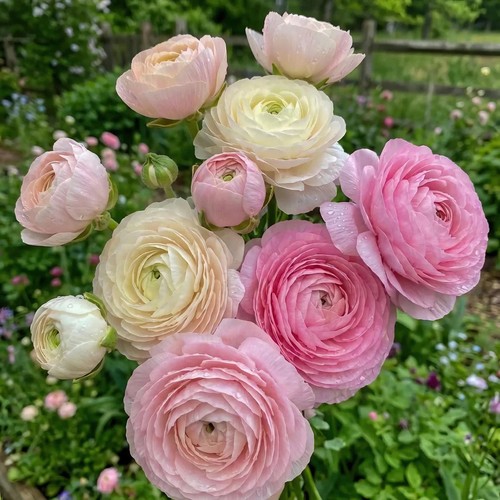 Ranunculus pink bulbs corms - ranunculus,