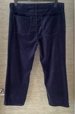 M&S sz 16 Short Trousers Navy Velvet Feel M&S Harper Cigarette Pants sz 16short