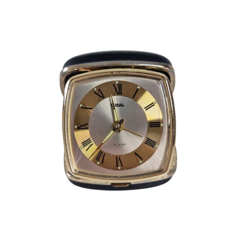 Vintage coral travel alarm - coral,