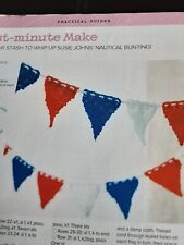 Last Minute Make, Knitting Pattern for Nautical Bunting by Susie Johns