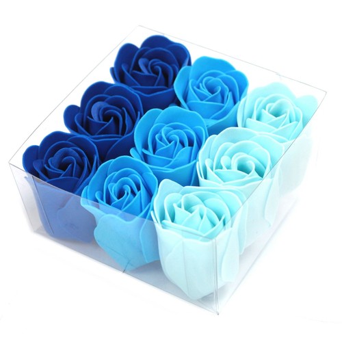 Blue wedding rose soap - blue,