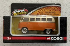 Corgi Wheelz - VW Camper Van Split screen - Orange TY93208 2006 -NEW Diecast FTB