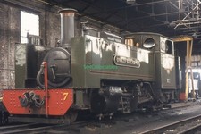 S102 35mm Slide GWR No. 7 'Owain Glyndwr' 2-6-2T Aberystwyth c.1984