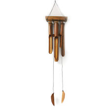 Bamboo Windchime 6 Large Tubes Natural Finish Home Garden Mobile Ornament Decor