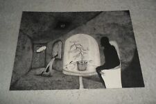 NICK BLINKO - BELLE JAR SMALL PRINT POSTCARD HAND SIGNED RUDIMENTARY PENI PUNK