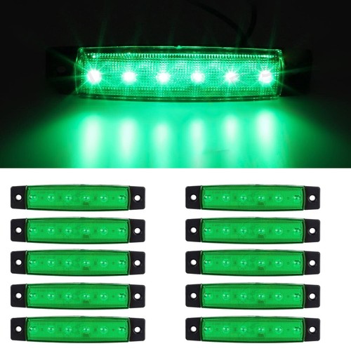 Pcs green 12v 6led - 12v,