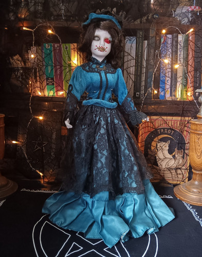 Victorian style doll macabre - victorian-style, doll,