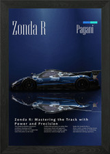 Pagani Zonda R Race Car Framed