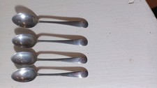 4 Hallmarked Silver Teaspoons