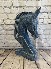 Blue Wooden 50cm x 25cm Horse