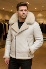 Men’s White Shearling