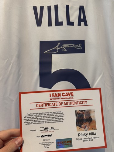 Ricky villa signed tottenham - signed,