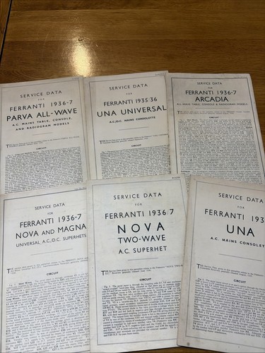 Ferranti nova etc 1930s - nova,