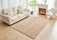Faux Fur Shum Ribbed Rugs Non