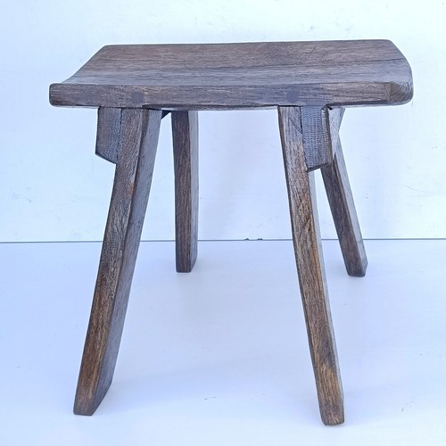 Oak stave stool bench - stool,