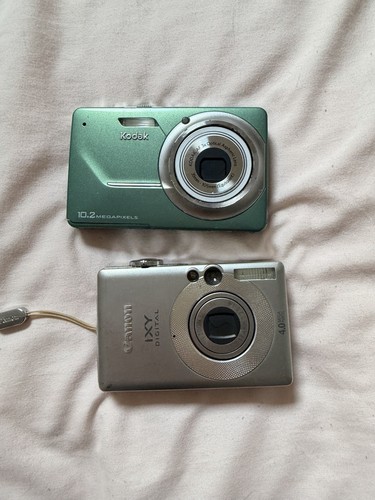 Kodak and canon camera bundle - and,