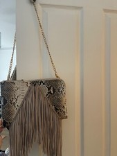 Topshop faux leather and faux