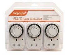 3PC Plug-In Timer 24 Hour